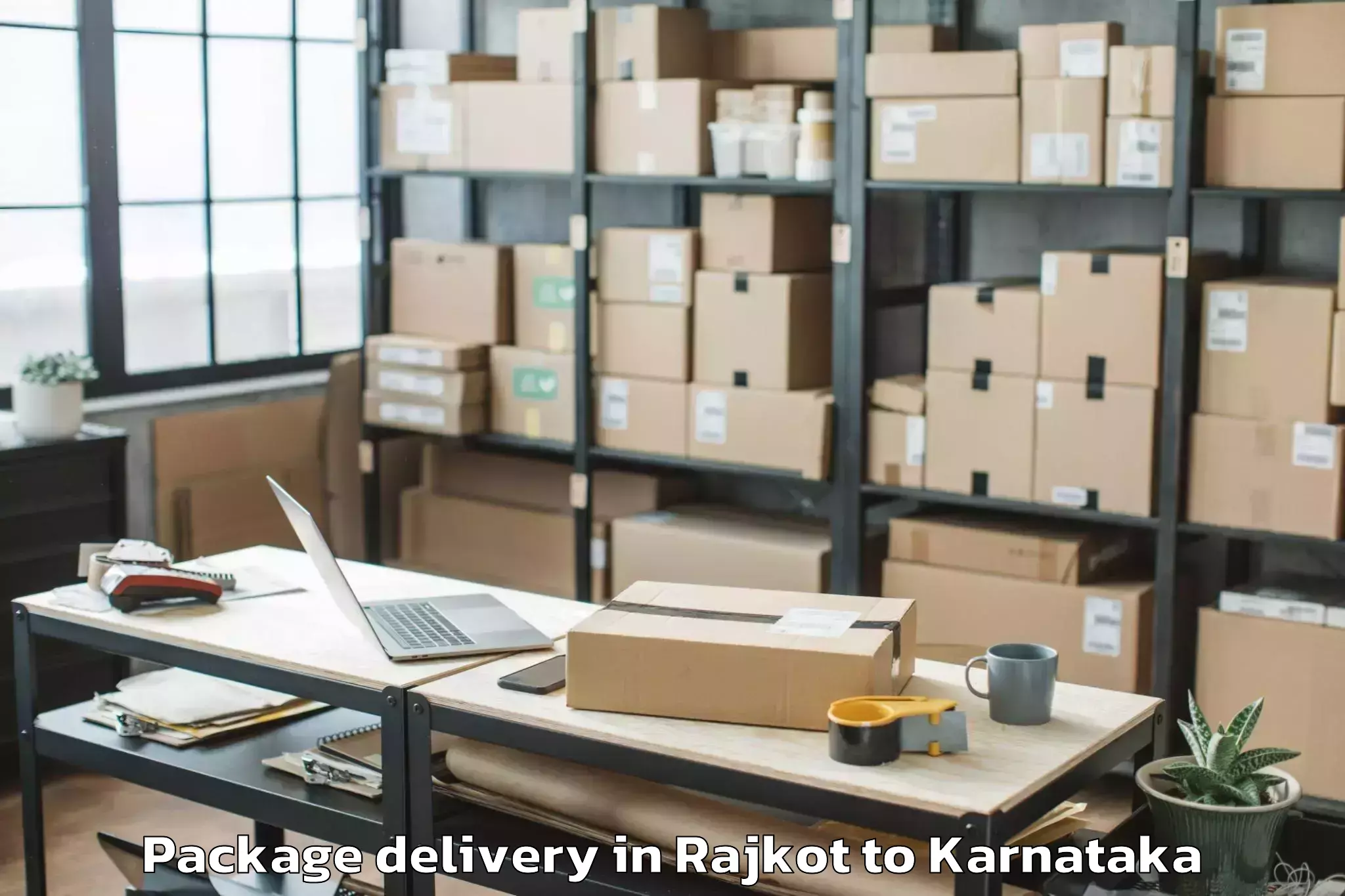 Reliable Rajkot to Challakere Package Delivery